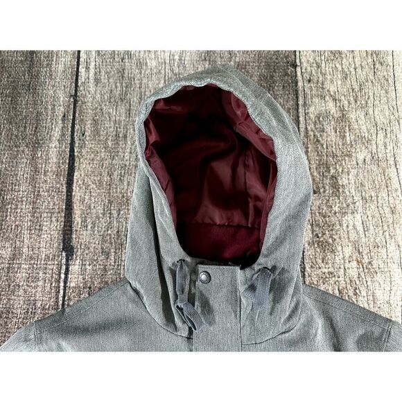 Empyre 10kmm Waterproof Heather Grey Snowboarding Jacket Medium - Picture 2 of 8